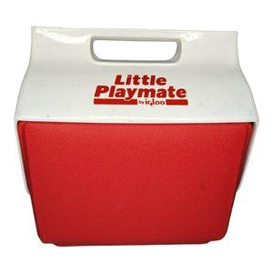 Vintage Igloo Little Playmate Red & White Cooler